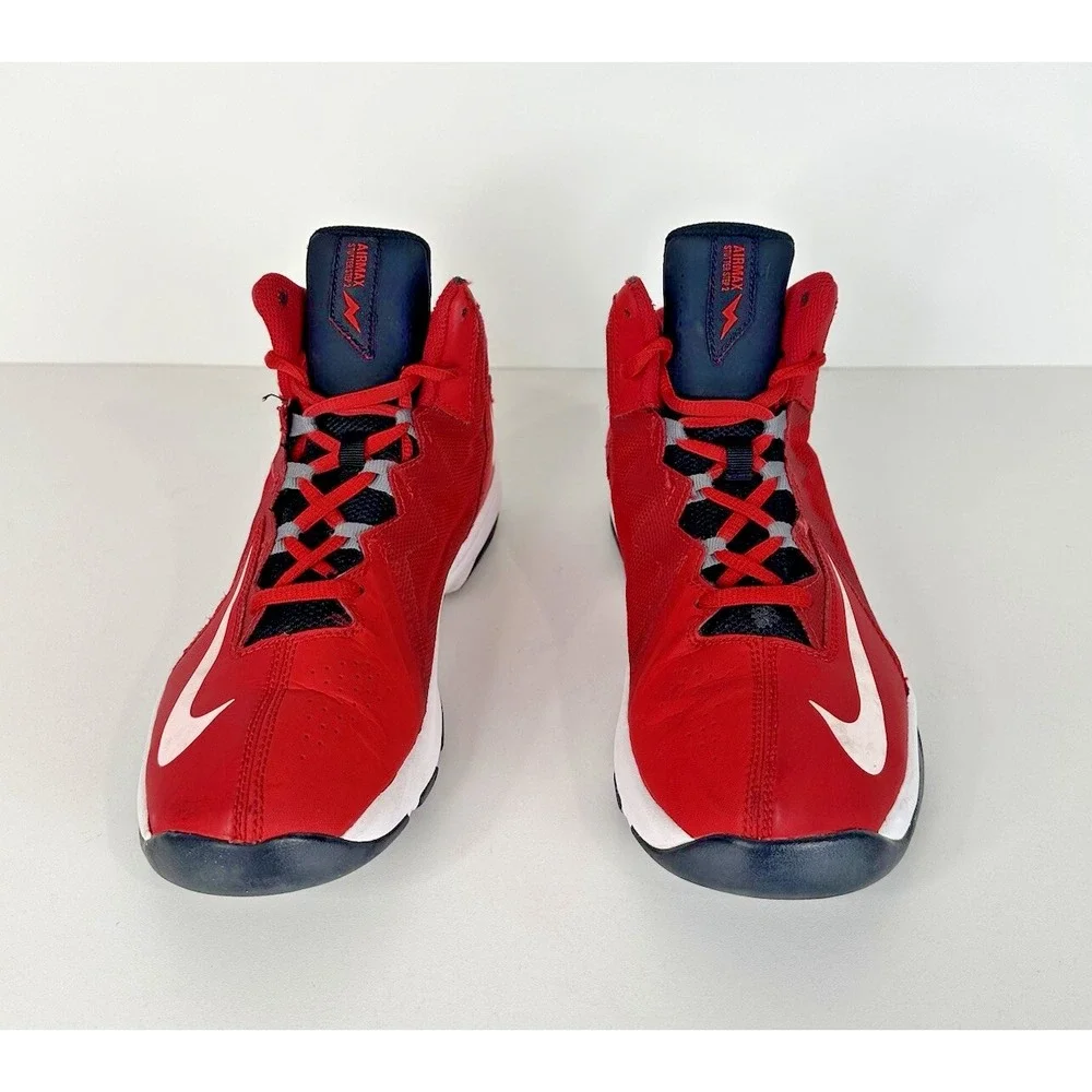 Nike Air Max Stutter Step 2 Red White‎ Size 6 Youth Basketball Shoes 653754-600